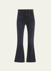 Veronica Beard Jeans Carson High-rise Ankle Flare Jeans In Multi