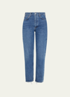 Agolde 90s Pinch Waist Vintage Straight-leg Jeans In Blue