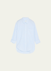 Citizens Of Humanity Kayla Oversized Button-front Shirt In Blue