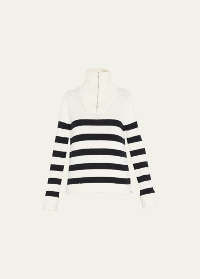 Kule The Matey Stripe Cropped Sweater