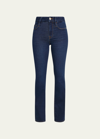Frame Le Mini Boot High-rise Slim Bootcut Jeans In Blue