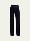 Rag & Bone Casey High-rise Flared Jeans In Black