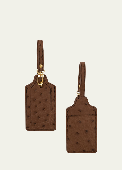 Abas Luggage Tag, Set Of 2 In Brown