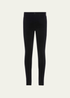 L Agence Jyothi Cropped Split Hem Skinny Jeans In Black