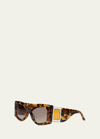 Casablanca Logo Acetate & Metal Sunglasses In Brown
