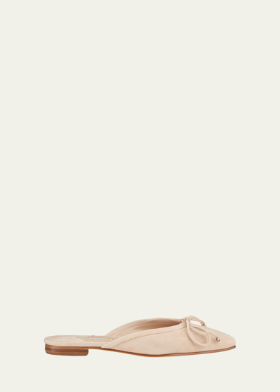 Manolo Blahnik Ballerimu 尖头穆勒鞋 In Neutrals