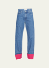 Wandler Poppy High Rise Straight Cuffed Jeans