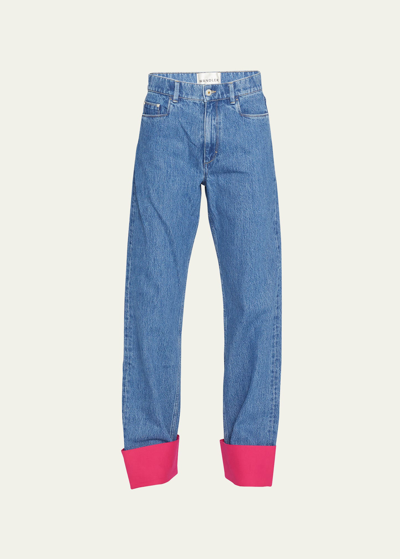Wandler Poppy High Rise Straight Cuffed Jeans