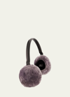 Gorski Lamb Shearling Earmuffs In Black