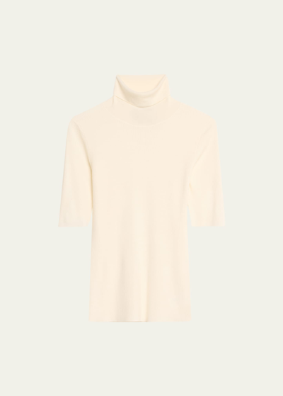 Theory Leenda Turtleneck Sweater In White