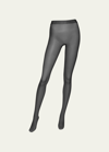 Wolford Matte Fishnet Tights In Black