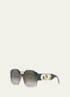 Fendi Ff Square Acetate Sunglasses In Gray