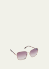 Tom Ford Fern 57mm Square Sunglasses