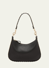 Valentino Garavani Rockstud Small Leather Hobo Bag