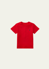 Ralph Lauren Kids' Boy's Cotton Jersey Crewneck Tee In Red