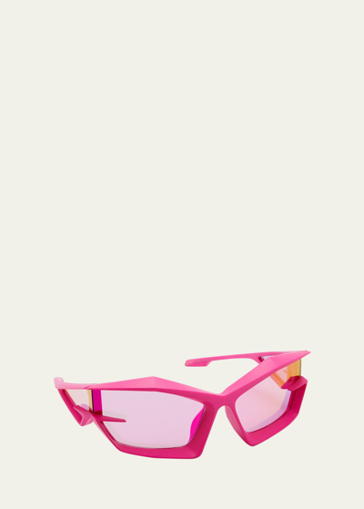 Givenchy Giv Cut Sunglasses In Matte Pink/violet