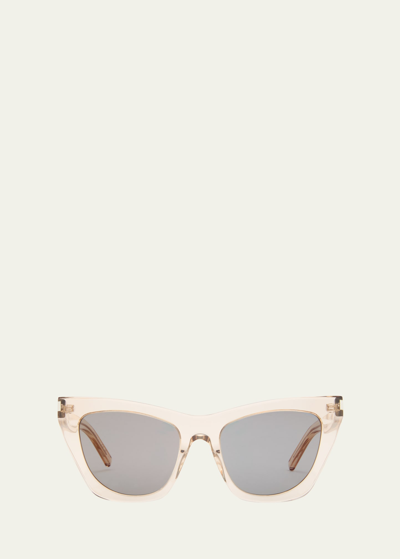 Saint Laurent 214 Kate Acetate Cat-eye Sunglasses