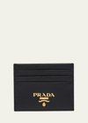 Prada Logo Leather Card Holder