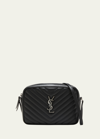 Saint Laurent Lou Medium Camera Crossbody Bag In Quilted Leather