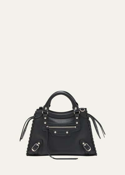 Balenciaga Neo Classic City Xs Leather Top-handle Bag In Black