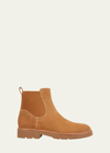 Vince Rue Suede Chelsea Ankle Boots In Tan