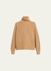 Nili Lotan Garza High-neck Cashmere Sweater In Brown