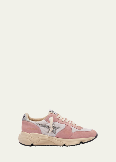 Golden Goose Running Sole Mixed Media Sneakers