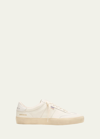 Golden Goose Men's Soul-star Napa Leather Low-top Sneakers In Gray