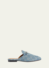 GUCCI PRINCETOWN GG DENIM LOAFER MULES