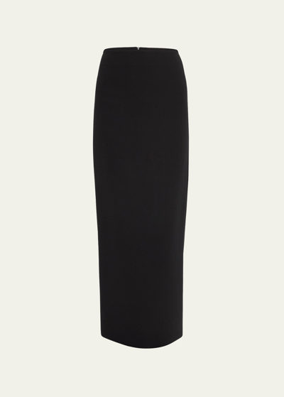 The Row Colt Wool And Mohair Maxi Skirt In Black