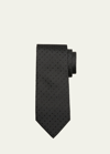 Tom Ford Men's Mulberry Silk Micro-polka Dot Tie In Black