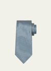 Tom Ford Men's Mulberry Silk Chevron Tie In Blue