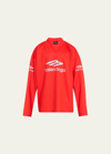 Balenciaga Men's 3b Sports Icon Ski T-shirt In Red