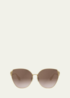 Bvlgari Serpenti Butterfly Sunglasses In Gold