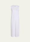 Another Tomorrow Sleeveless Tee Dress In White