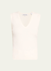 Veronica Beard Sid Ribbed Sleeveless Sweater