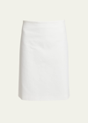 Proenza Schouler Adele Eco Cotton Twill Skirt In White