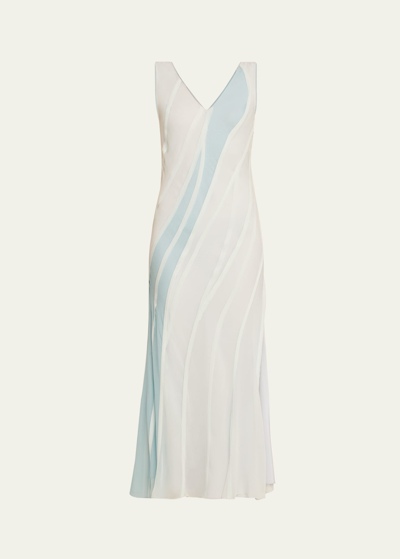 Jason Wu Collection Wave Paneled Maxi Dress