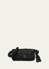 Bottega Veneta Kalimero Città Leather Shoulder Bag In Black