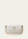 Prada Mini Flap Leather Crossbody Bag