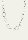 Ippolita Long Hammered Bastille Necklace In Sterling Silver In Metallic