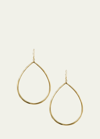 Ippolita Sculpted Open Teardrop Earrings In 18k Gold