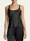 Josie Natori Silk Camisole In Black