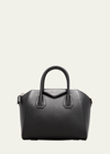 Givenchy Antigona Small Top Handle Bag In Grained Leather In Black