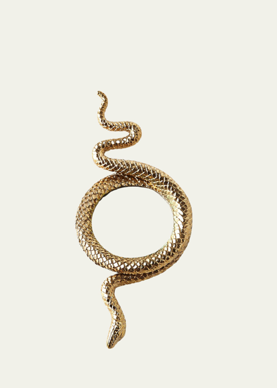 L'objet Snake Large Gold-plated Magnifying Glass