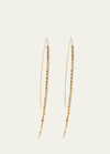 Mizuki 14k Gold Beaded Marquise Drop Earrings