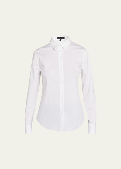 Theory Tenia Long-sleeve Blouse