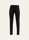 Theory Shawn Pull-on Stretch Leggings In Black