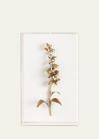 Tommy Mitchell Original Gilded Foxglove Study On Linen