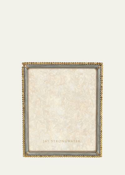 Jay Strongwater Enamel & Stone Edge 8" X 10" Picture Frame
